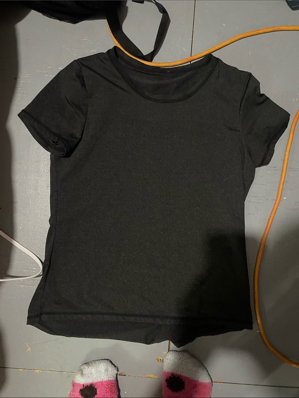 Everyday Black Short-Sleeve Crewneck Tee — Women